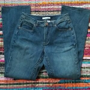 Chico's Platinum midrise bling bootleg Jeans